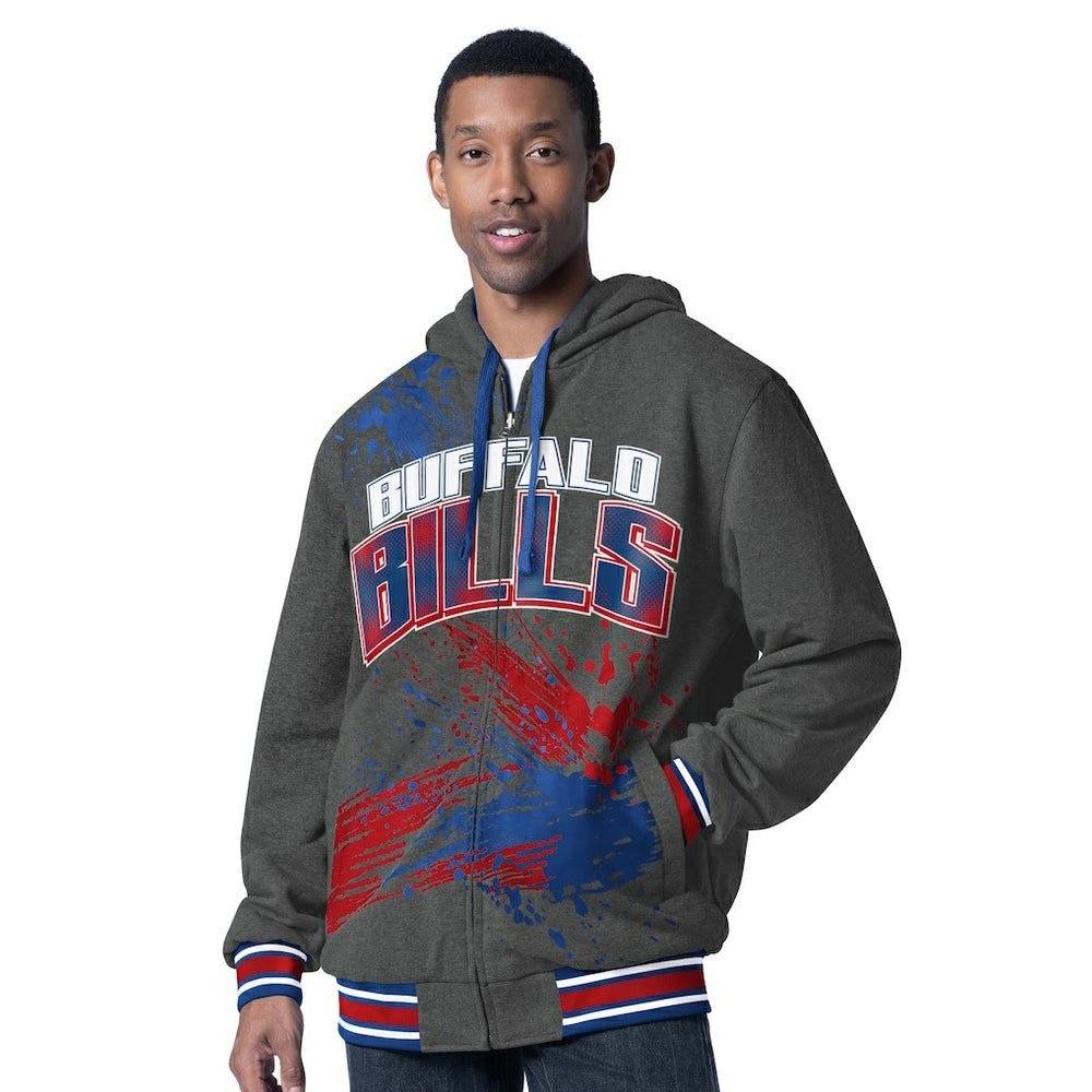Buffalo Bills G-III Sports by Carl Banks Dual Threat Reversable Full-Zip Hooded Jacket - Royal/Charcoal - NFL