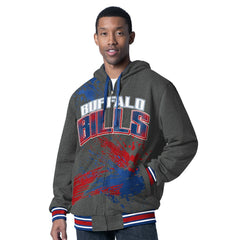 Buffalo Bills G-III Sports by Carl Banks Dual Threat Reversable Full-Zip Hooded Jacket - Royal/Charcoal - NFL