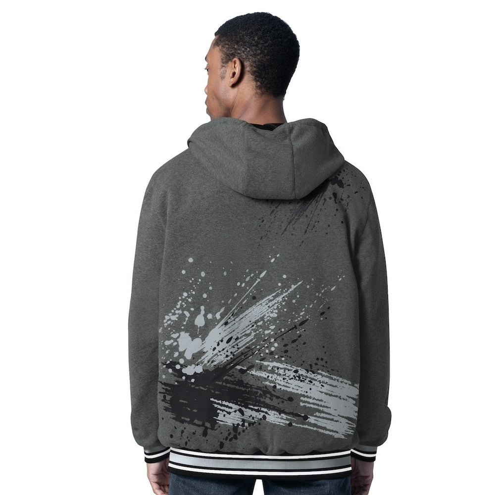 Las Vegas Raiders G-III Sports by Carl Banks Dual Threat Reversable Full-Zip Hooded Jacket - Black/Charcoal - NFL