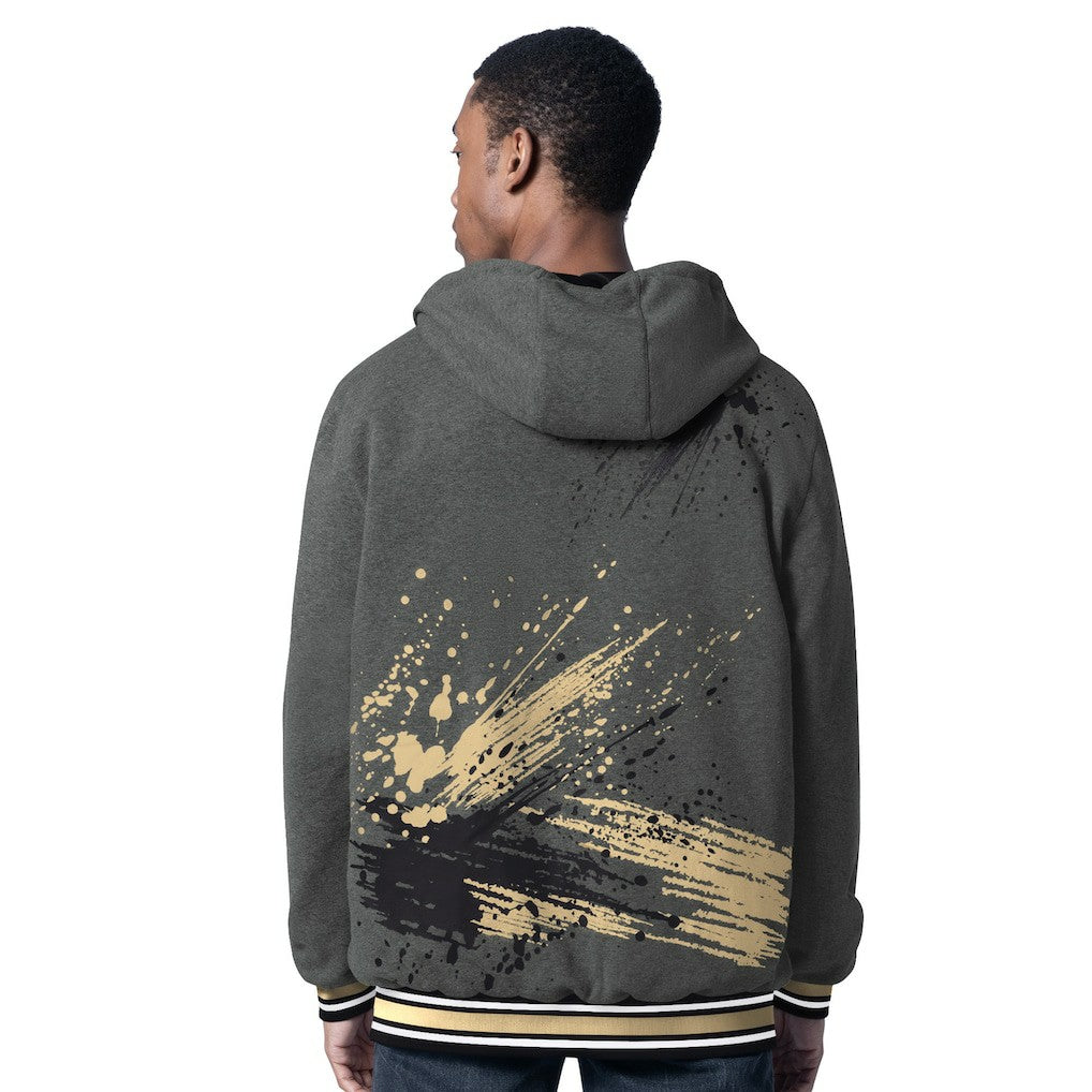 New Orleans Saints G-III Sports by Carl Banks Dual Threat Reversable Full-Zip Hooded Jacket - Black/Charcoal - NFL