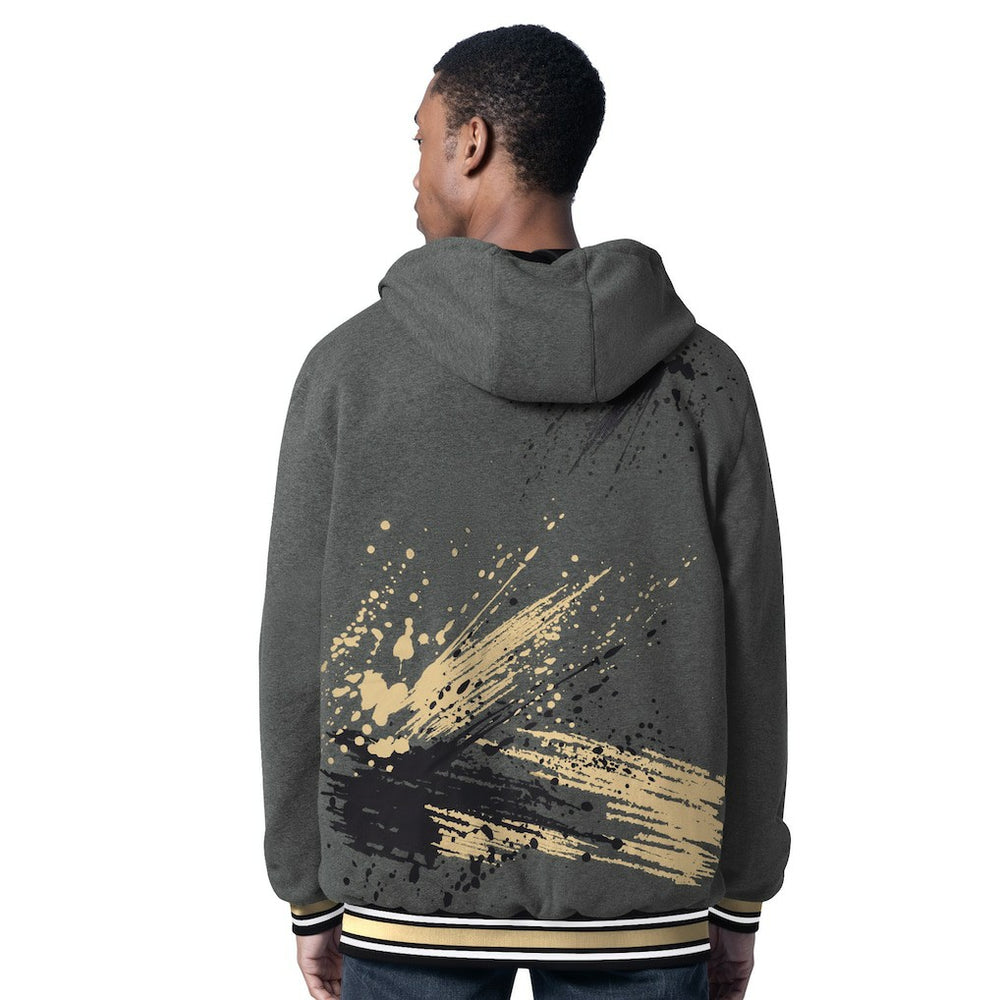 New Orleans Saints G-III Sports by Carl Banks Dual Threat Reversable Full-Zip Hooded Jacket - Black/Charcoal - NFL