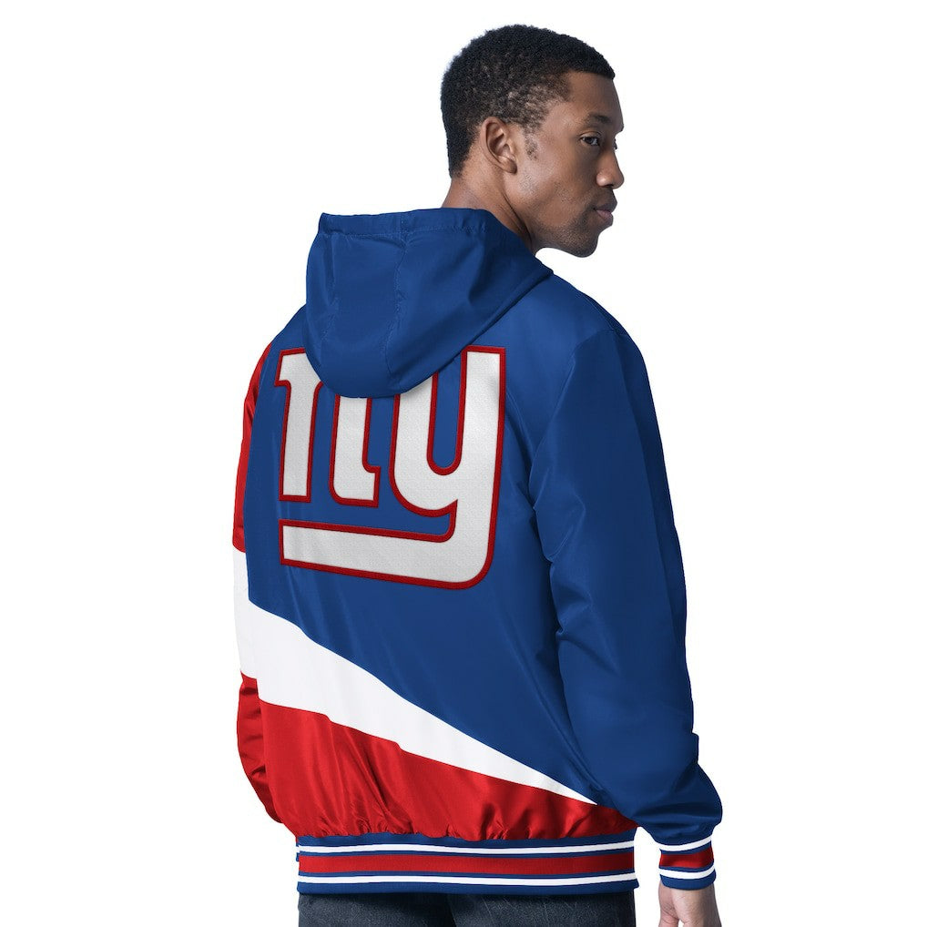 New York Giants G-III Sports by Carl Banks Dual Threat Reversable Full-Zip Hooded Jacket - Royal/Charcoal - NFL