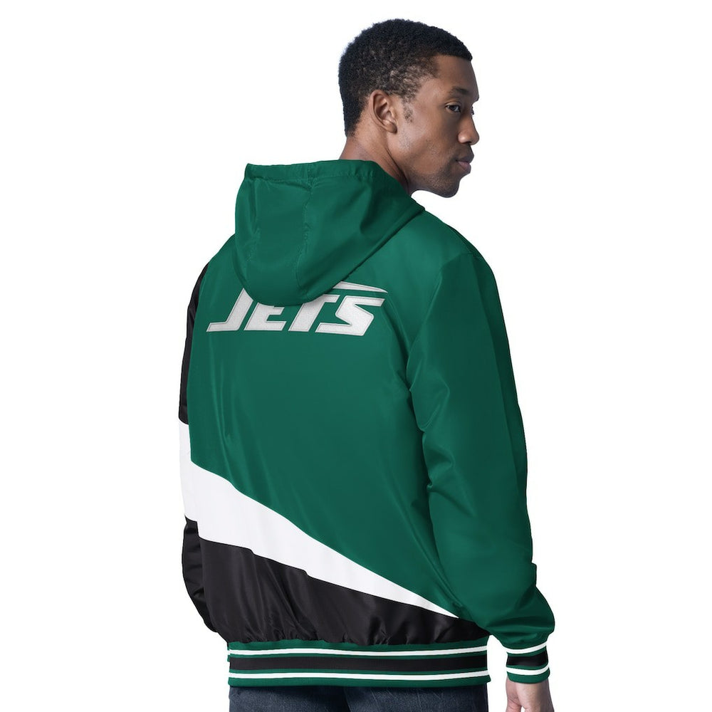 New York Jets G-III Sports by Carl Banks Dual Threat Reversable Full-Zip Hooded Jacket - Green/Charcoal - NFL