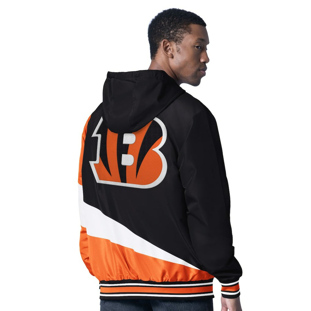 Cincinnati Bengals G-III Sports by Carl Banks Dual Threat Reversable Full-Zip Hooded Jacket - Black/Charcoal - NFL