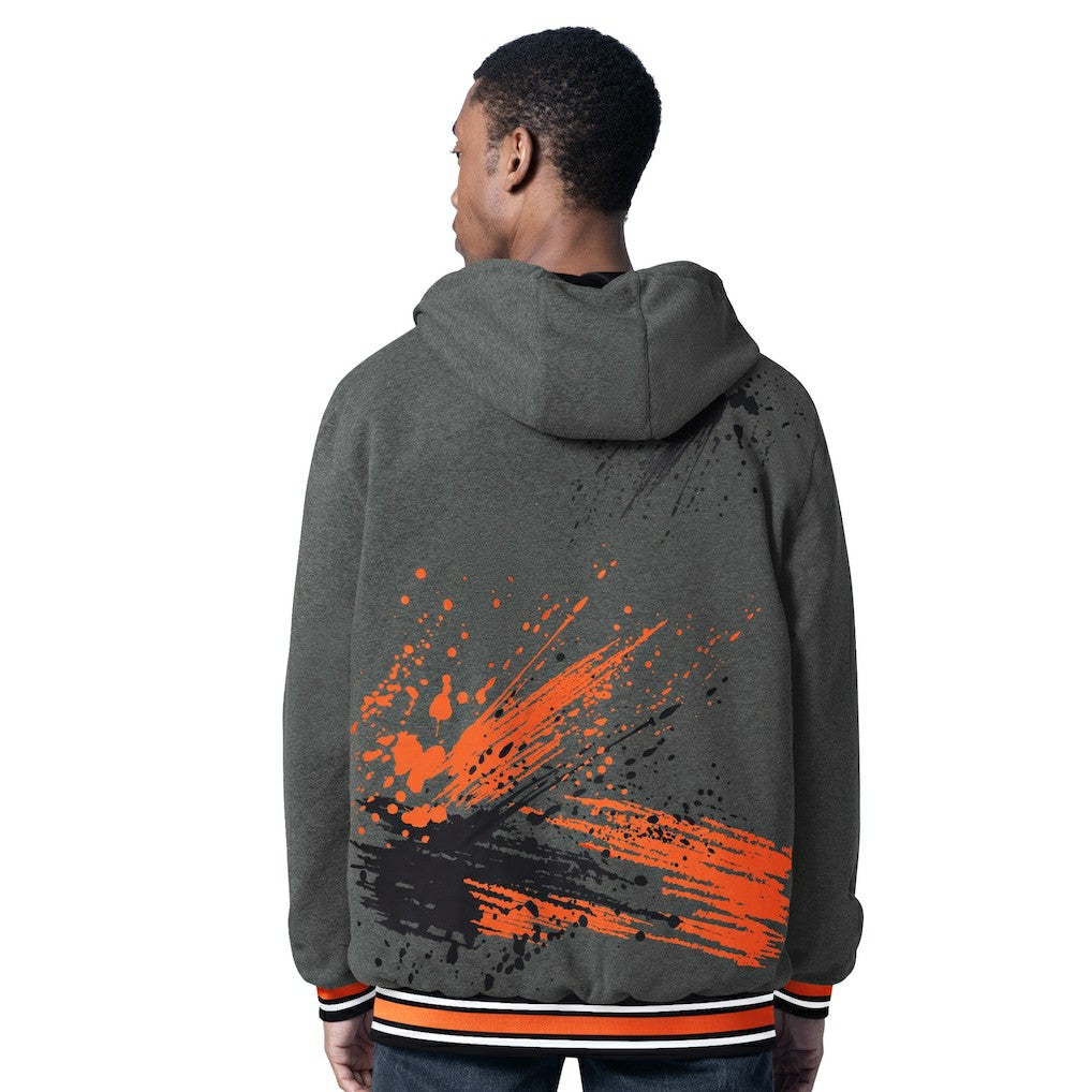 Cincinnati Bengals G-III Sports by Carl Banks Dual Threat Reversable Full-Zip Hooded Jacket - Black/Charcoal - NFL