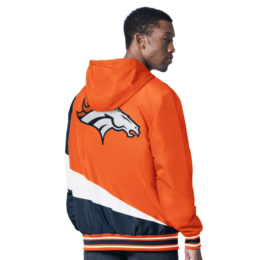 Denver Broncos G-III Sports by Carl Banks Dual Threat Reversable Full-Zip Hooded Jacket - Orange/Charcoal - NFL