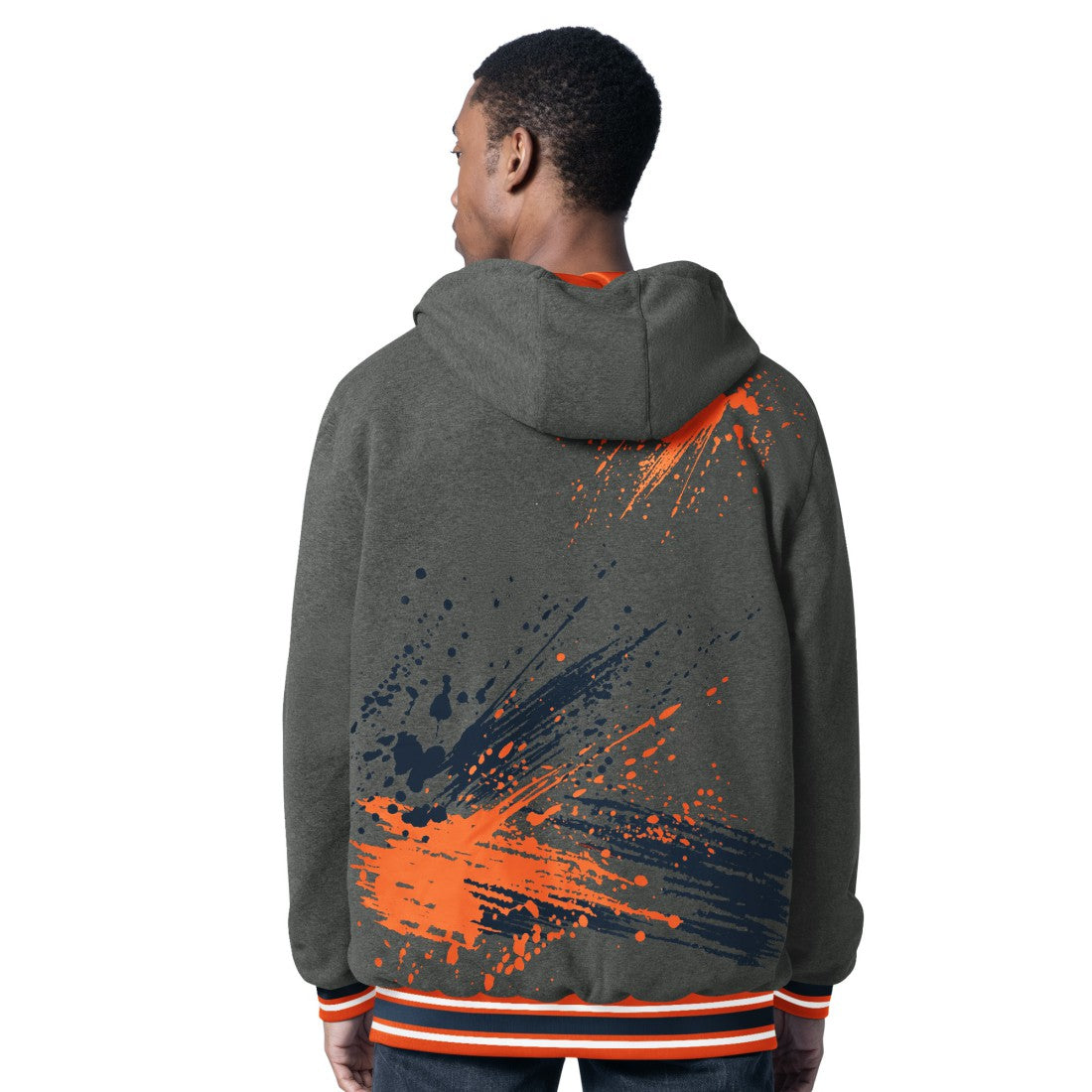 Denver Broncos G-III Sports by Carl Banks Dual Threat Reversable Full-Zip Hooded Jacket - Orange/Charcoal - NFL