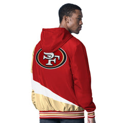 San Francisco 49ers G-III Sports by Carl Banks Dual Threat Reversable Full-Zip Hooded Jacket - Scarlet/Charcoal - NFL