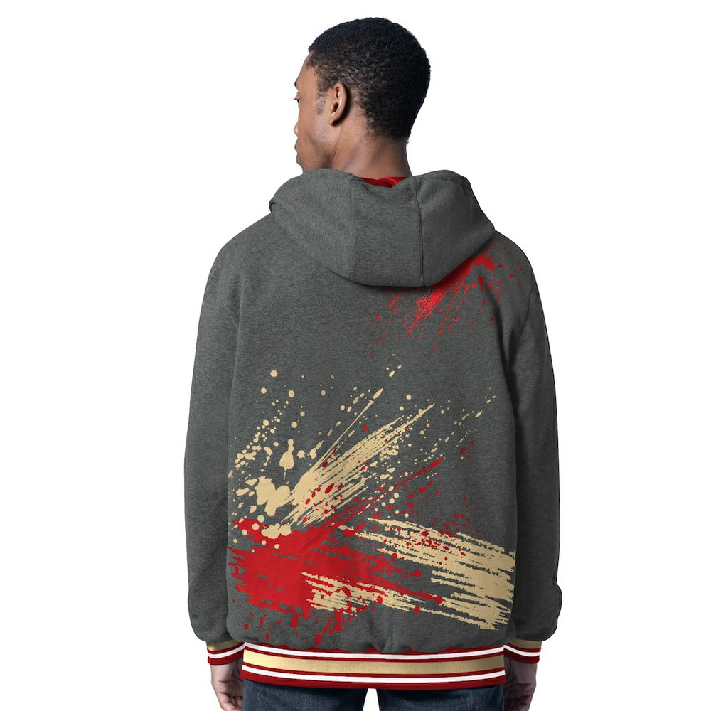 San Francisco 49ers G-III Sports by Carl Banks Dual Threat Reversable Full-Zip Hooded Jacket - Scarlet/Charcoal - NFL