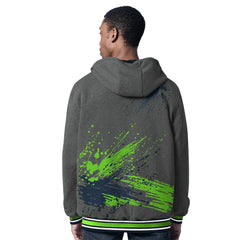 Seattle Seahawks G-III Sports by Carl Banks Dual Threat Reversable Full-Zip Hooded Jacket - College Navy/Charcoal - NFL