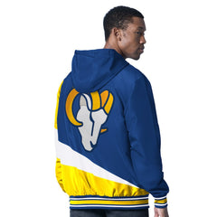 Los Angeles Rams G-III Sports by Carl Banks Dual Threat Reversable Full-Zip Hooded Jacket - Royal/Charcoal - NFL
