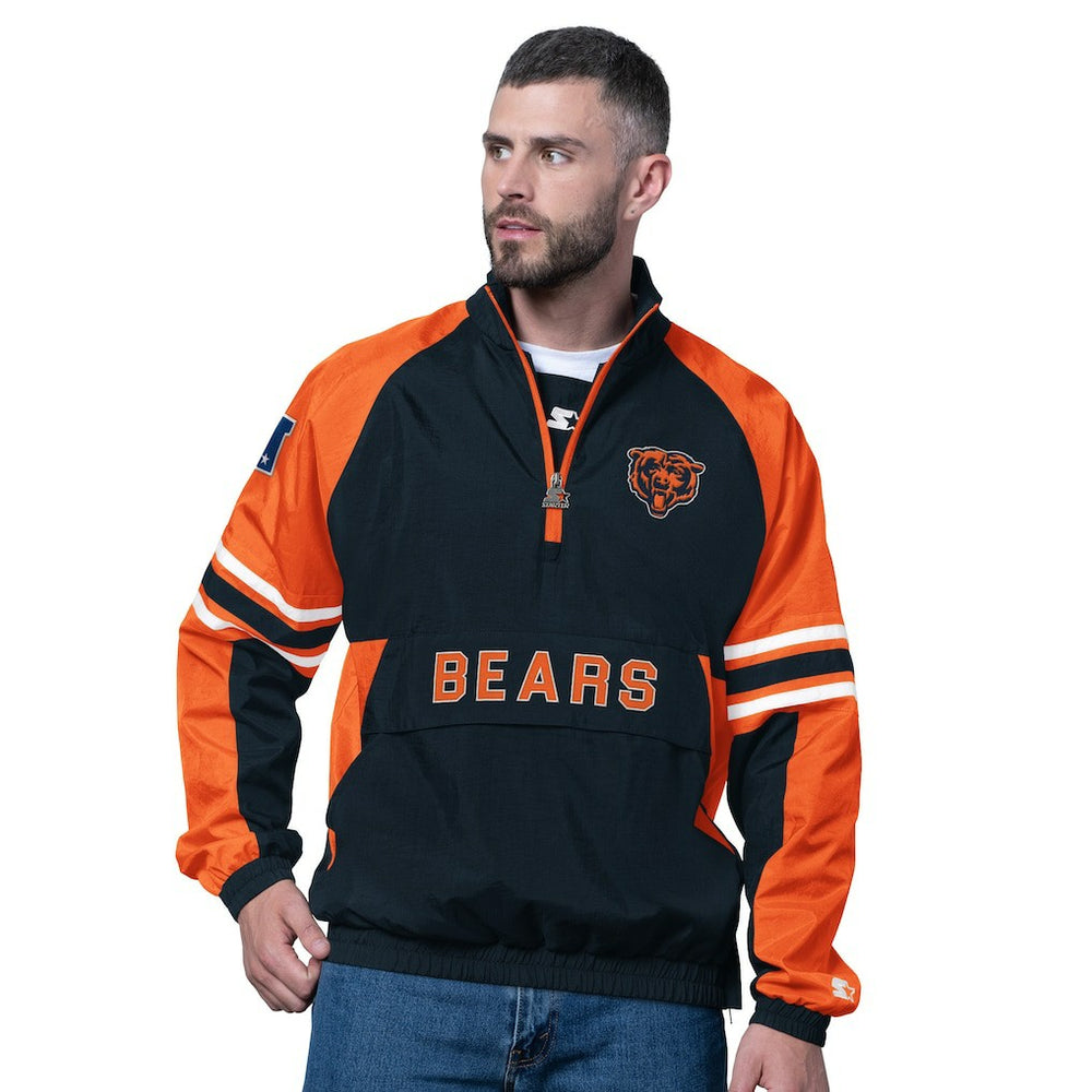 Chicago Bears Starter Prospect Half-Zip Pullover - Navy - NFL