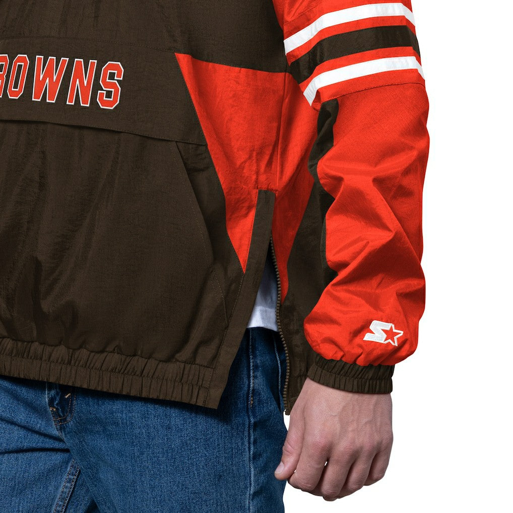 Cleveland Browns Starter Prospect Half-Zip Pullover - Brown - NFL