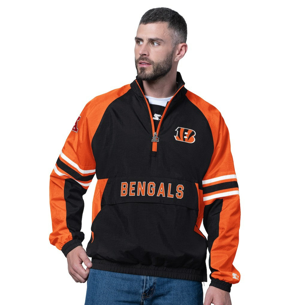 Cincinnati Bengals Starter Prospect Half-Zip Pullover - Black - NFL