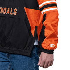Cincinnati Bengals Starter Prospect Half-Zip Pullover - Black - NFL
