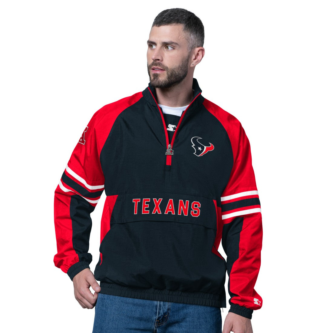 Houston Texans Starter Prospect Half-Zip Pullover - Navy - NFL