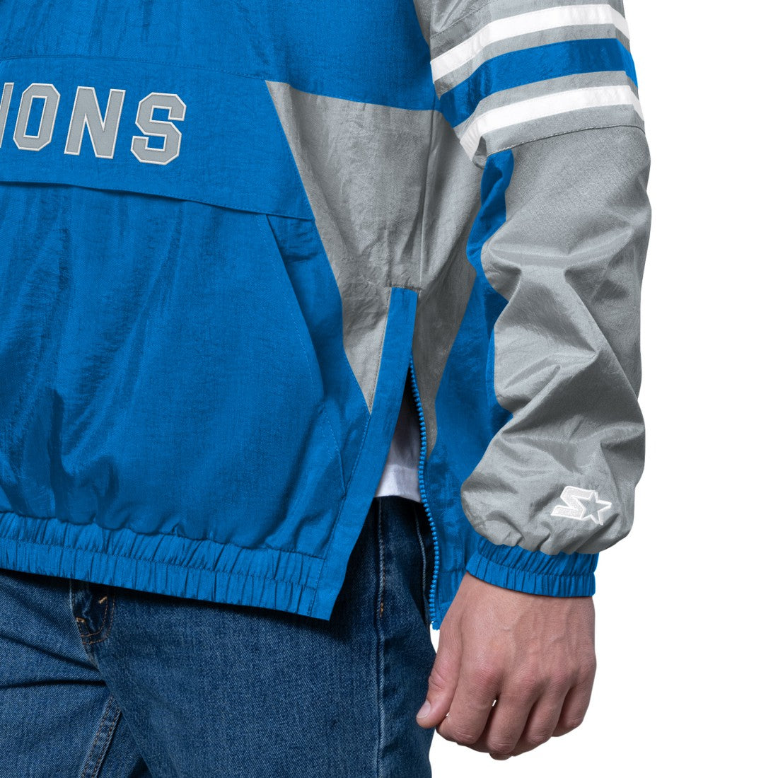 Detroit Lions Starter Prospect Half-Zip Pullover - Blue - NFL