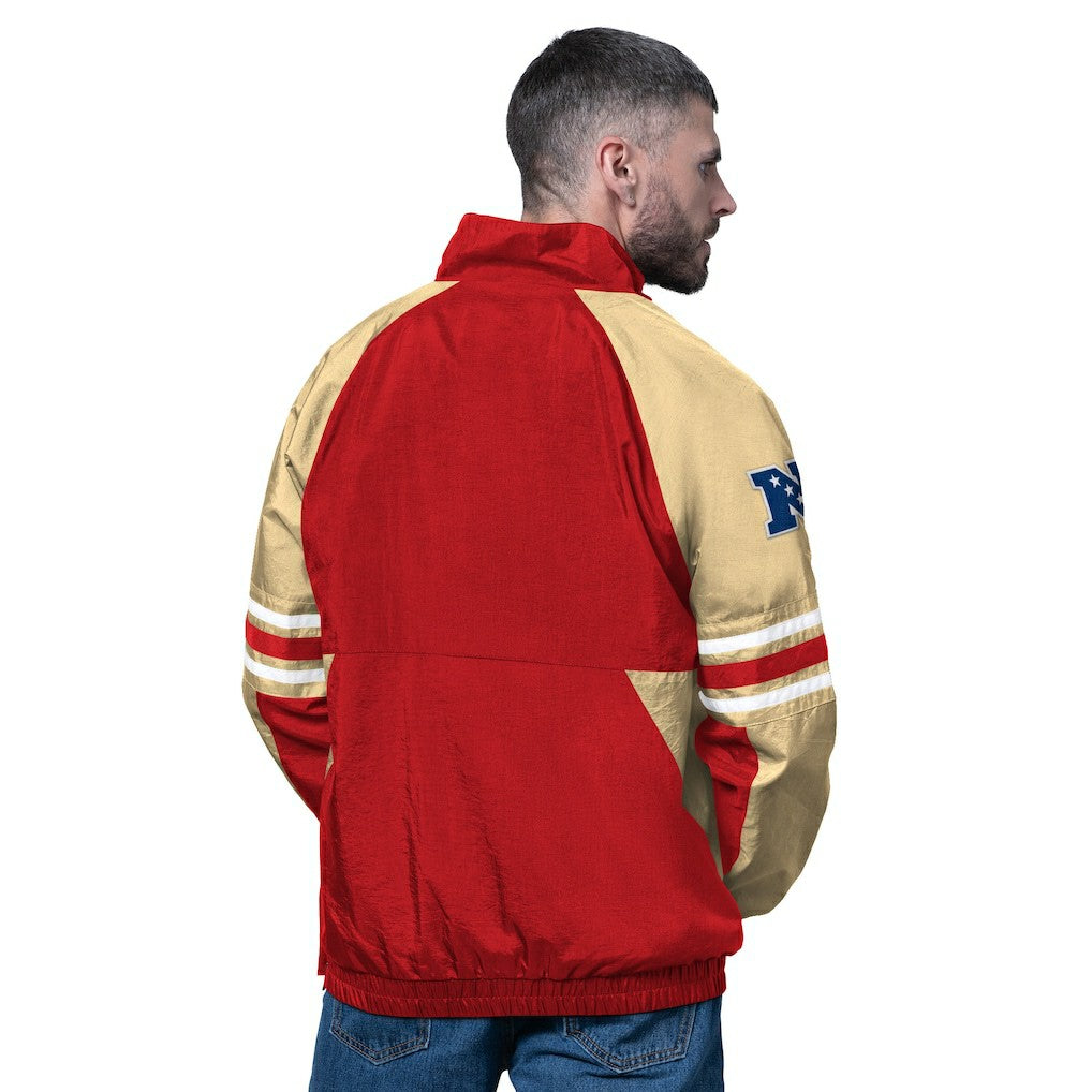 San Francisco 49ers Starter Prospect Half-Zip Pullover - Scarlet - NFL
