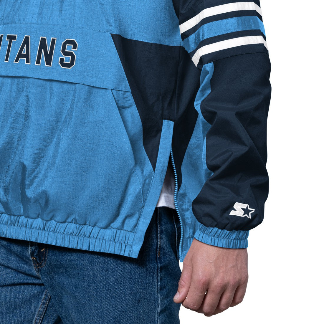 Tennessee Titans Starter Prospect Half-Zip Pullover - Light Blue - NFL