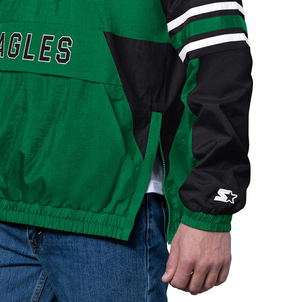 Philadelphia Eagles Starter Vintage Logo Prospect Half-Zip Pullover - Kelly Green - NFL