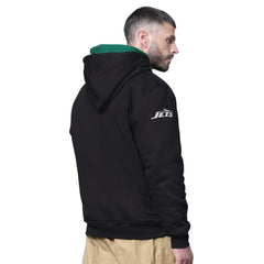 New York Jets Starter Big Shot Full-Zip Double Hoodie - Black - NFL
