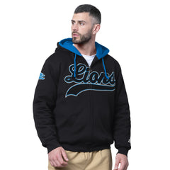 Detroit Lions Starter Big Shot Full-Zip Double Hoodie - Black - NFL