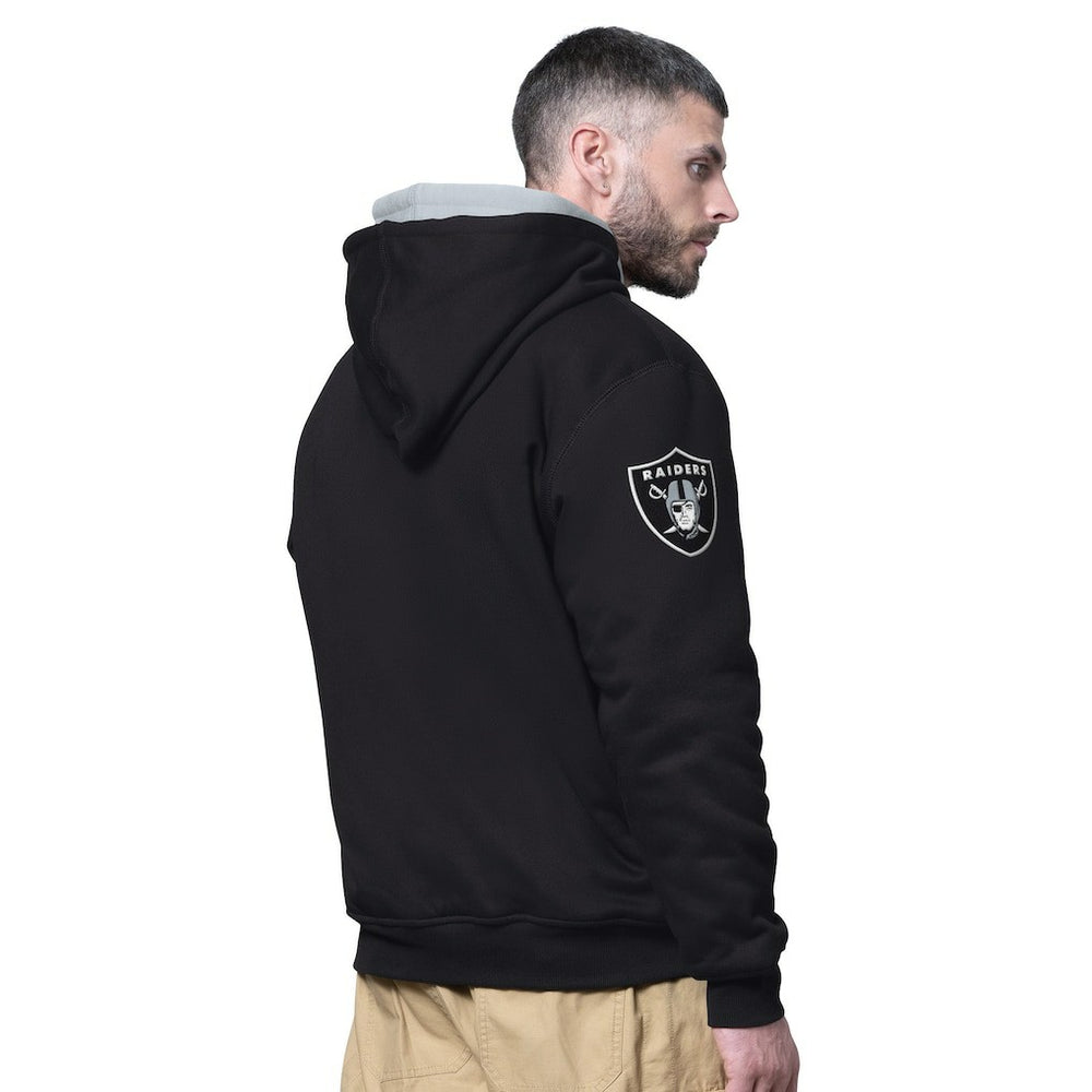 Las Vegas Raiders Starter Big Shot Full-Zip Double Hoodie - Black - NFL