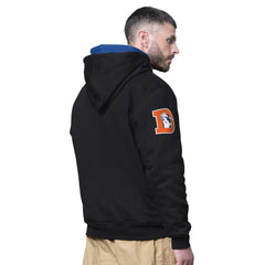 Denver Broncos Starter Big Shot Throwback Full-Zip Double Hoodie - Black - NFL