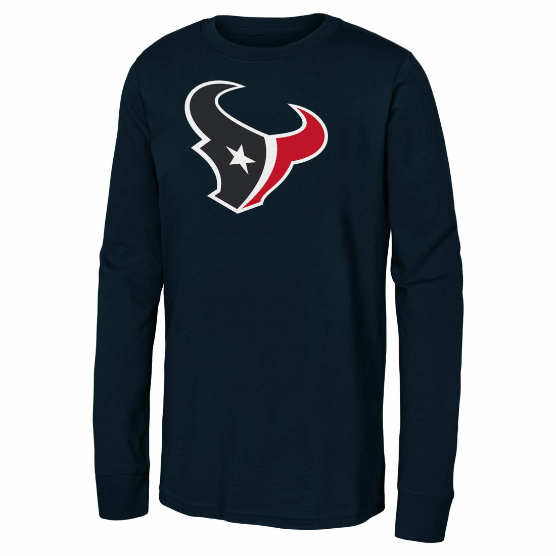 Houston Texans Youth Primary Logo Long Sleeve T-Shirt - Navy - NFL