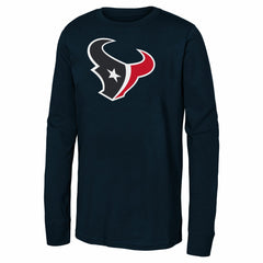 Houston Texans Youth Primary Logo Long Sleeve T-Shirt - Navy - NFL