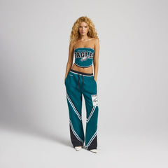 Philadelphia Eagles Off Season x NFL Women's Fleece Corset - Dark Green - NFL
