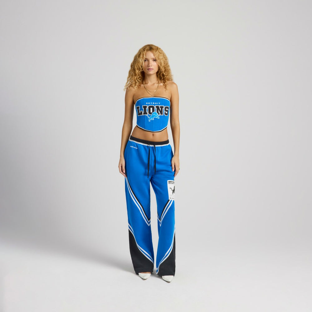Detroit Lions Off Season x NFL Women's Fleece Corset - Blue - NFL