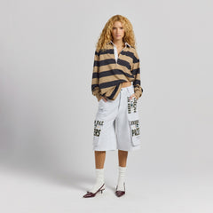Green Bay Packers Off Season x NFL Women's Fleece Cargo Shorts - Heather Gray - NFL