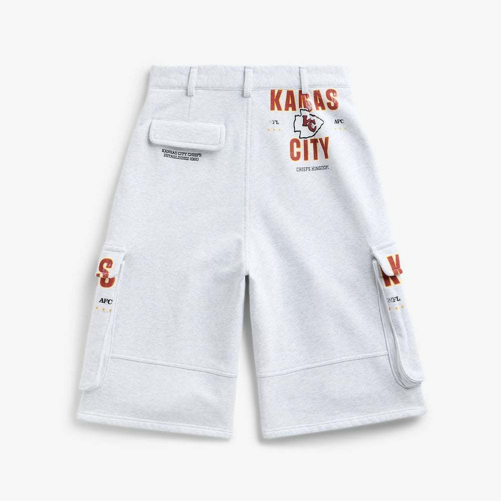 Kansas City Chiefs Off Season x NFL Women's Fleece Cargo Shorts - Heather Gray - NFL
