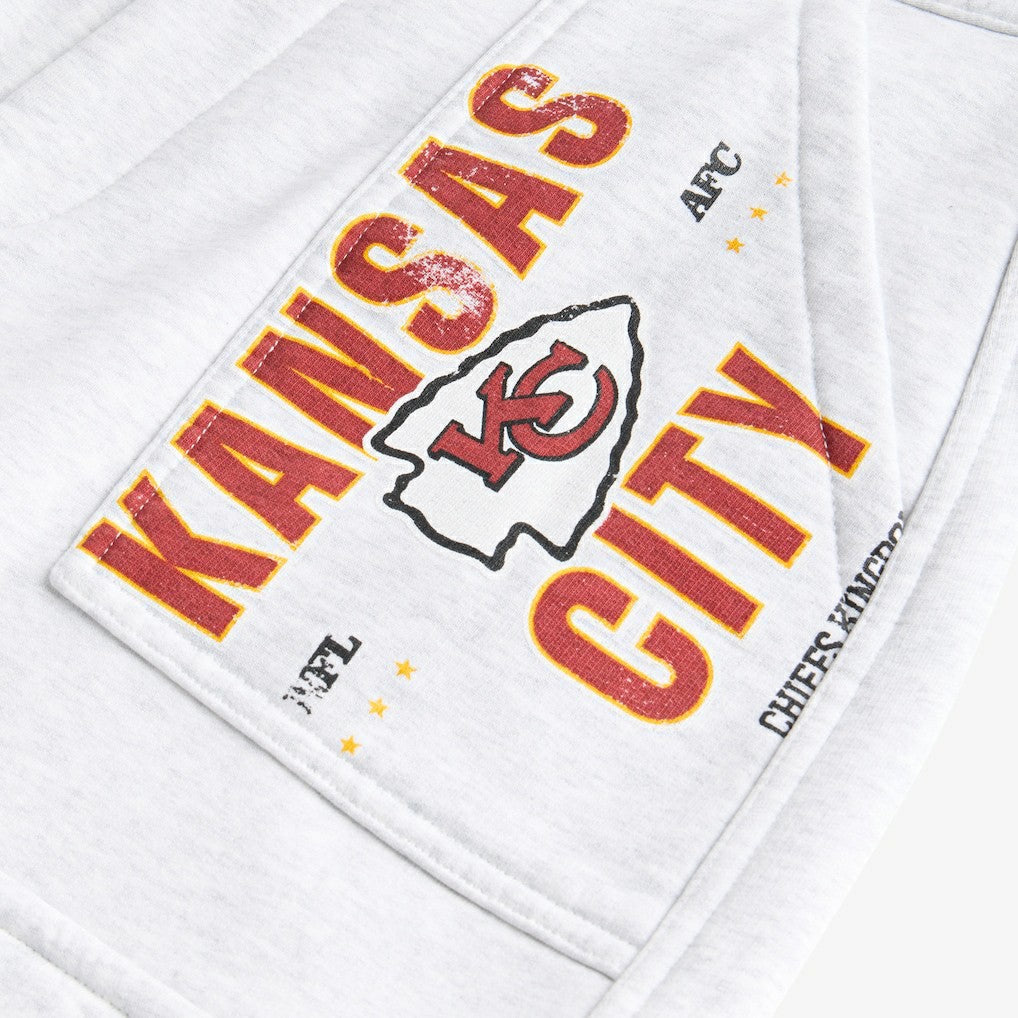 Kansas City Chiefs Off Season x NFL Women's Fleece Cargo Shorts - Heather Gray - NFL