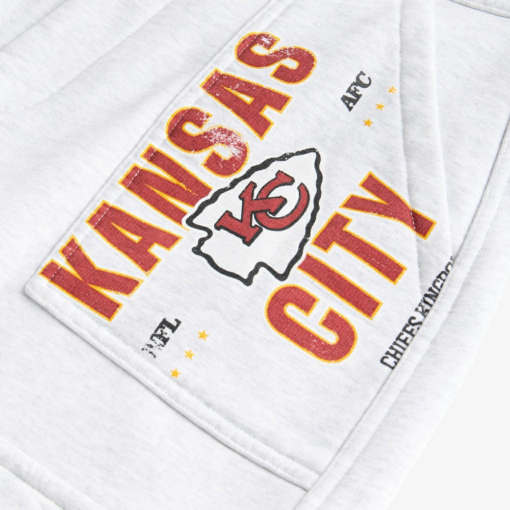 Kansas City Chiefs Off Season x NFL Women's Fleece Cargo Shorts - Heather Gray - NFL