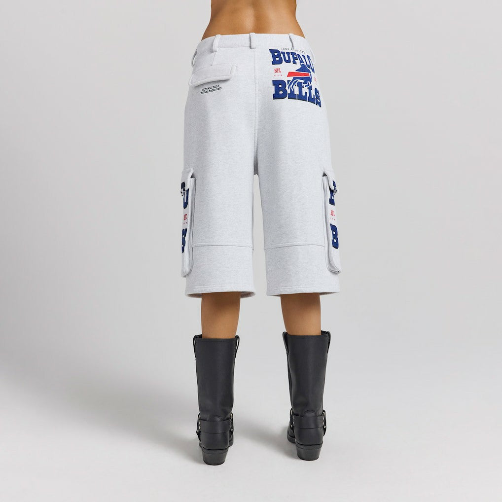 Buffalo Bills Off Season x NFL Women's Fleece Cargo Shorts - Heather Gray - NFL