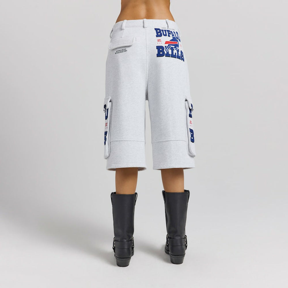 Buffalo Bills Off Season x NFL Women's Fleece Cargo Shorts - Heather Gray - NFL