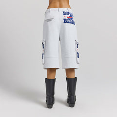 Buffalo Bills Off Season x NFL Women's Fleece Cargo Shorts - Heather Gray - NFL