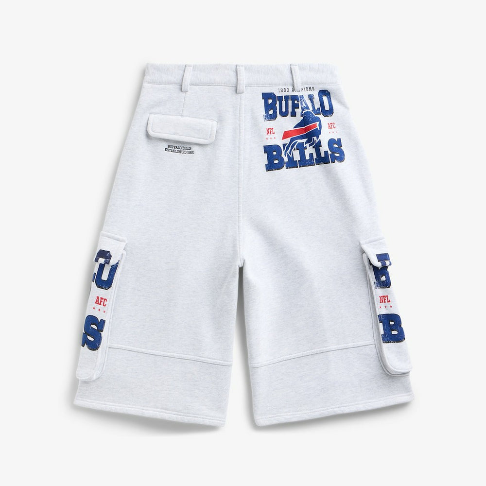 Buffalo Bills Off Season x NFL Women's Fleece Cargo Shorts - Heather Gray - NFL