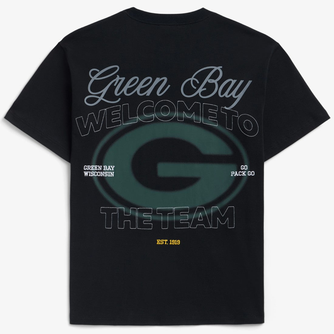Green Bay Packers Off Season x NFL Unisex Graphic T-Shirt - Black - NFL