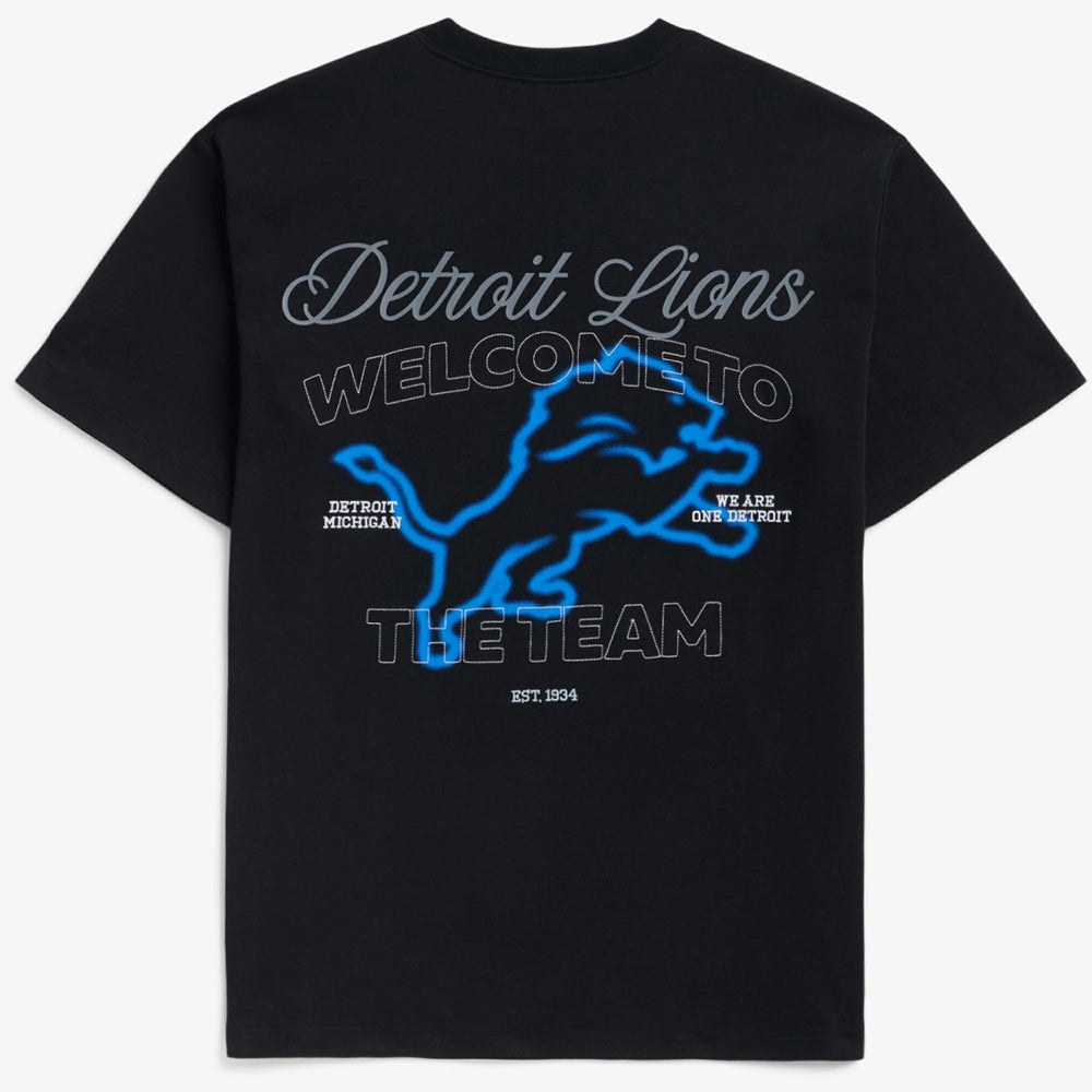 Detroit Lions Off Season x NFL Unisex Graphic T-Shirt - Black - NFL