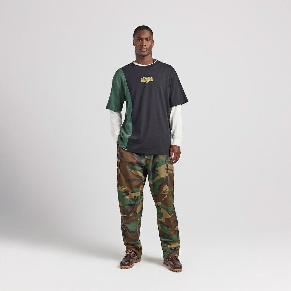 Green Bay Packers Off Season x NFL Unisex Spliced T-Shirt - Black - NFL