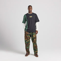 Green Bay Packers Off Season x NFL Unisex Spliced T-Shirt - Black - NFL