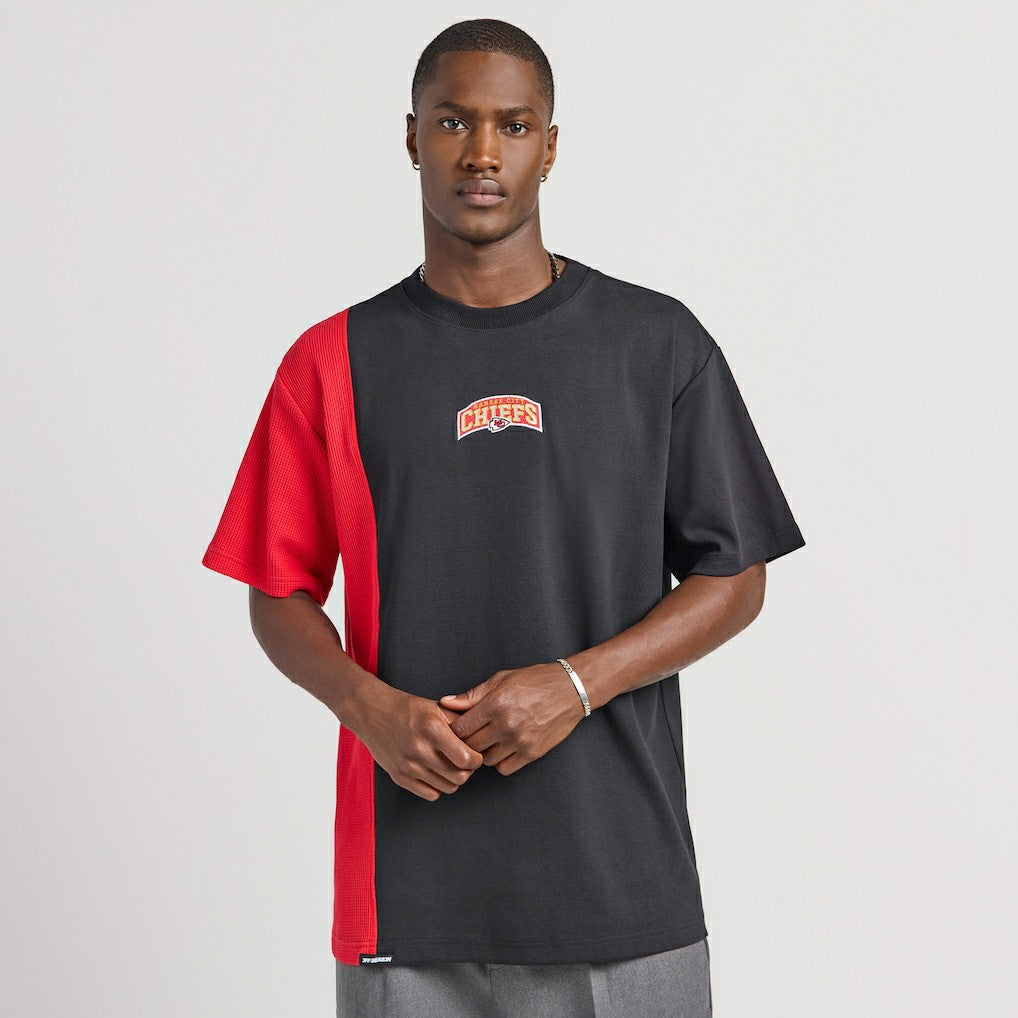 Kansas City Chiefs Off Season x NFL Unisex Spliced T-Shirt - Black - NFL
