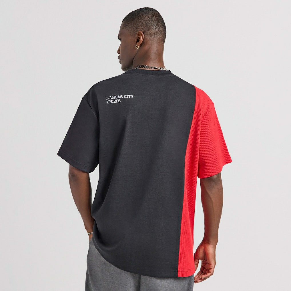 Kansas City Chiefs Off Season x NFL Unisex Spliced T-Shirt - Black - NFL