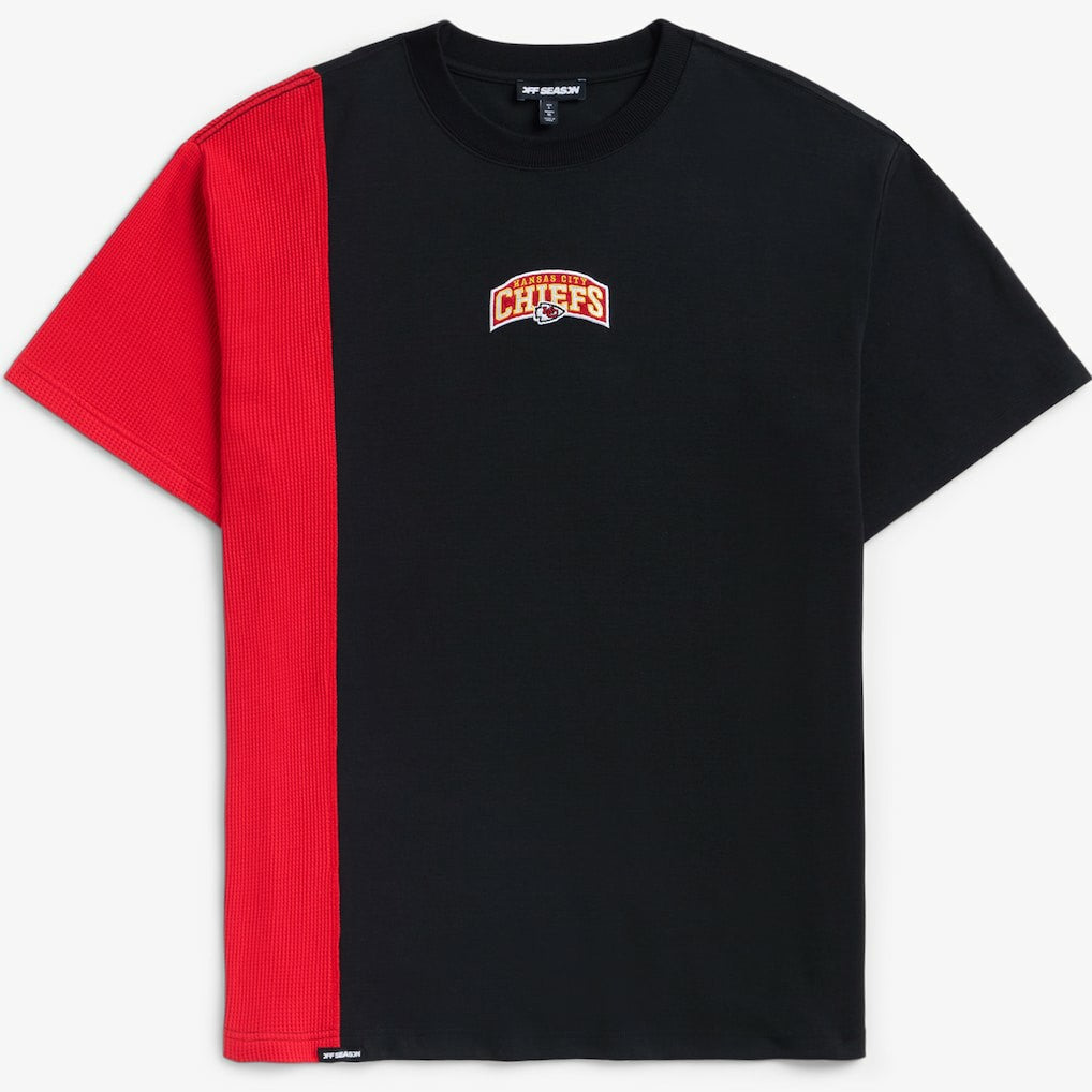 Kansas City Chiefs Off Season x NFL Unisex Spliced T-Shirt - Black - NFL