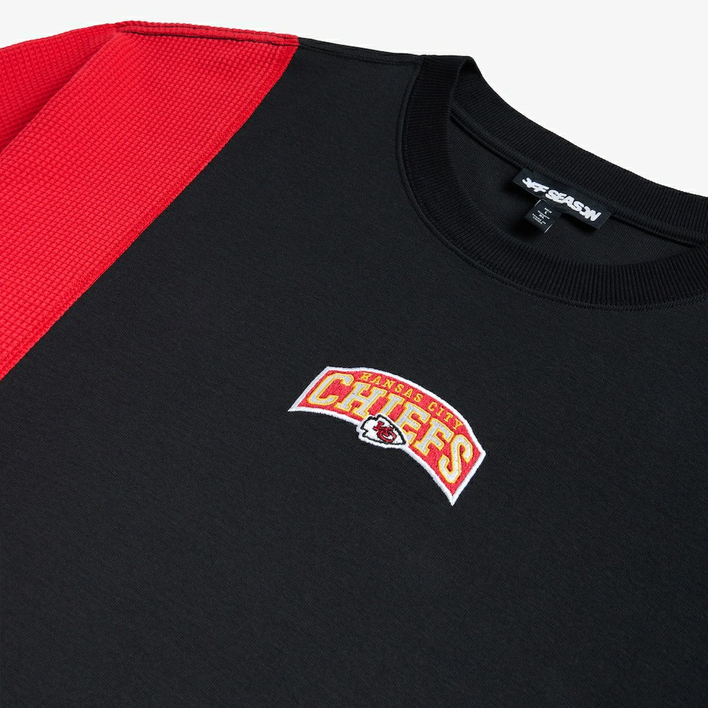 Kansas City Chiefs Off Season x NFL Unisex Spliced T-Shirt - Black - NFL