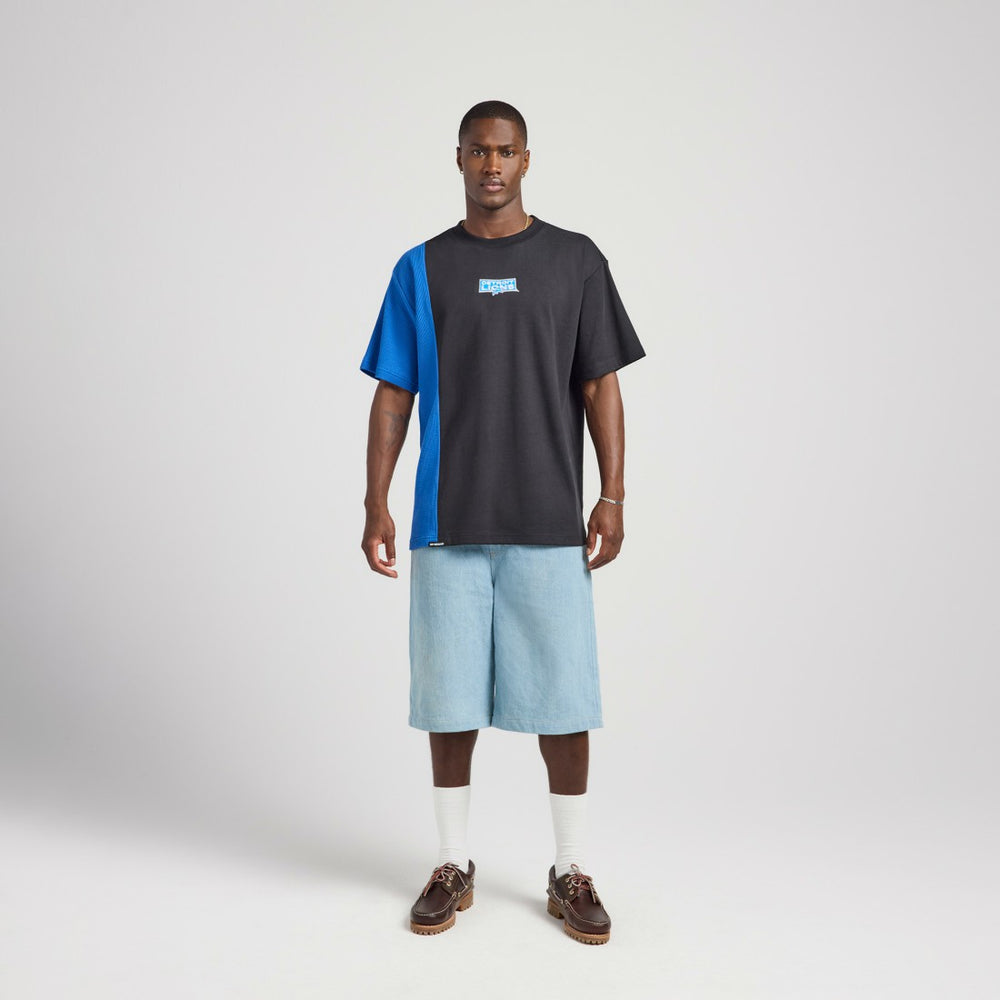 Detroit Lions Off Season x NFL Unisex Spliced T-Shirt - Black - NFL