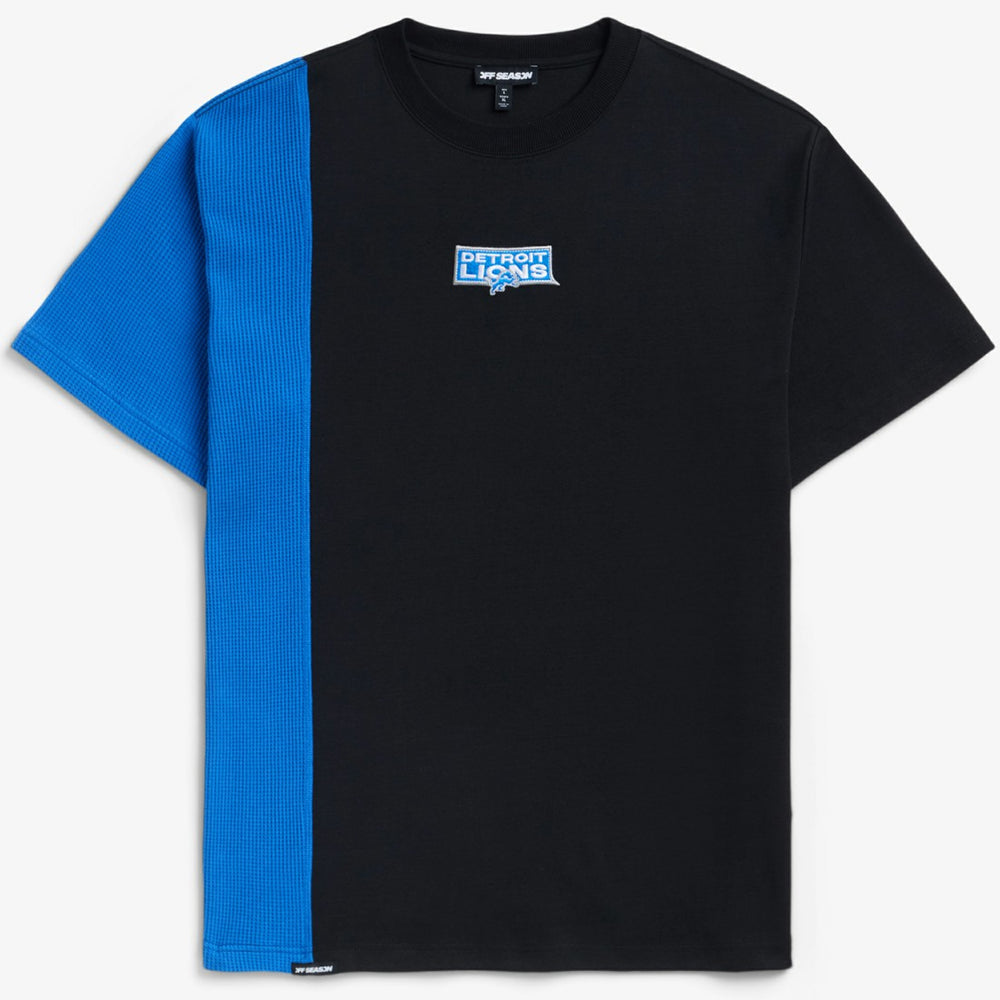 Detroit Lions Off Season x NFL Unisex Spliced T-Shirt - Black - NFL